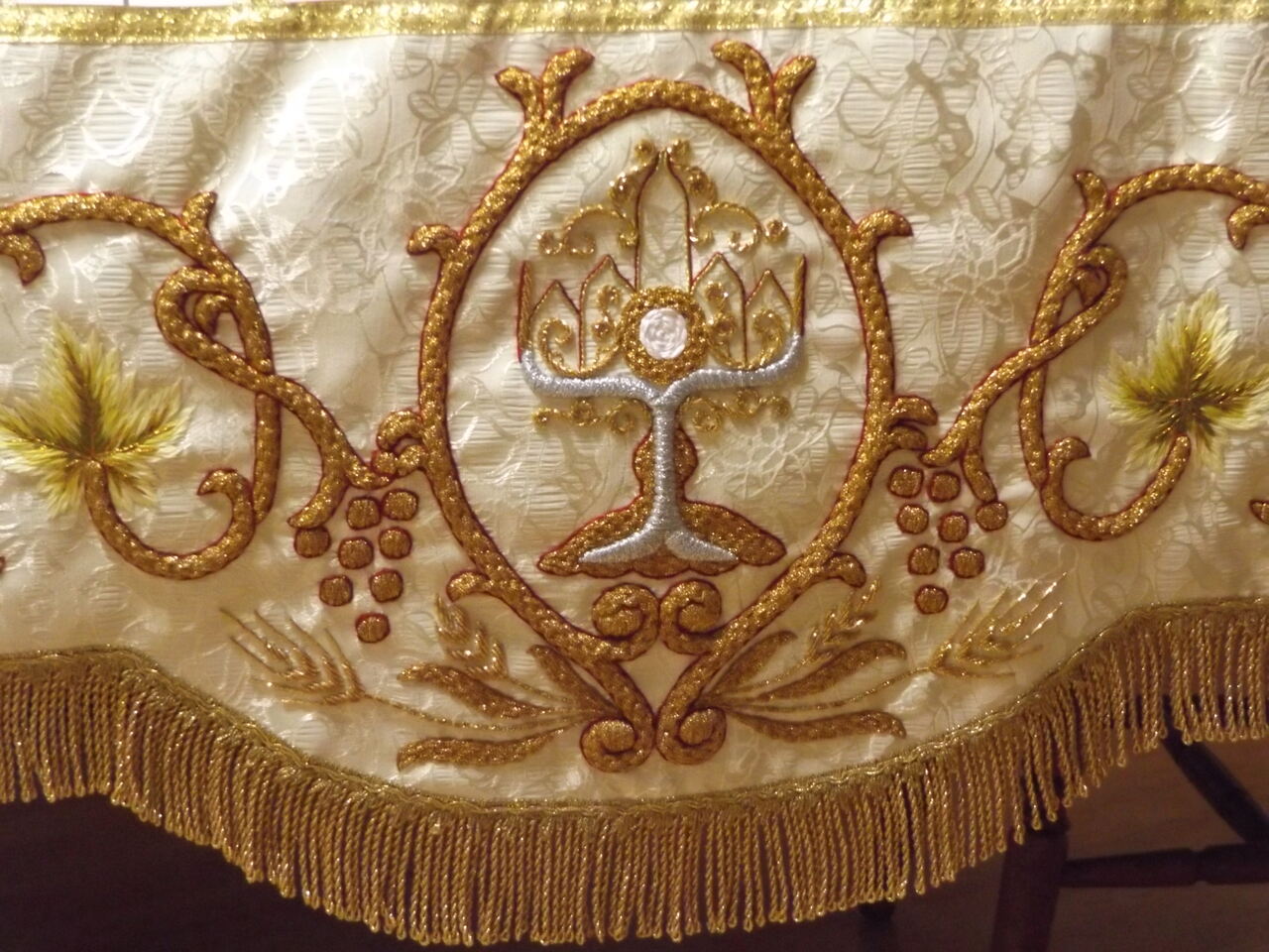 BALDACHIM PROCESYJNY - haft hiszpański bardzo wypukły 1