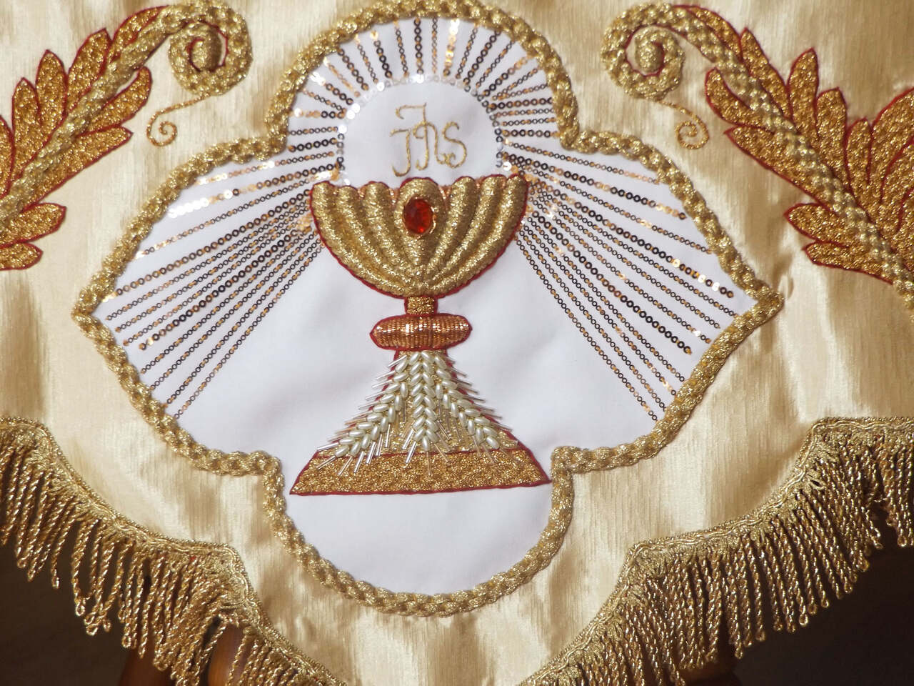 BALDACHIM PROCESYJNY - haft ręczny 4